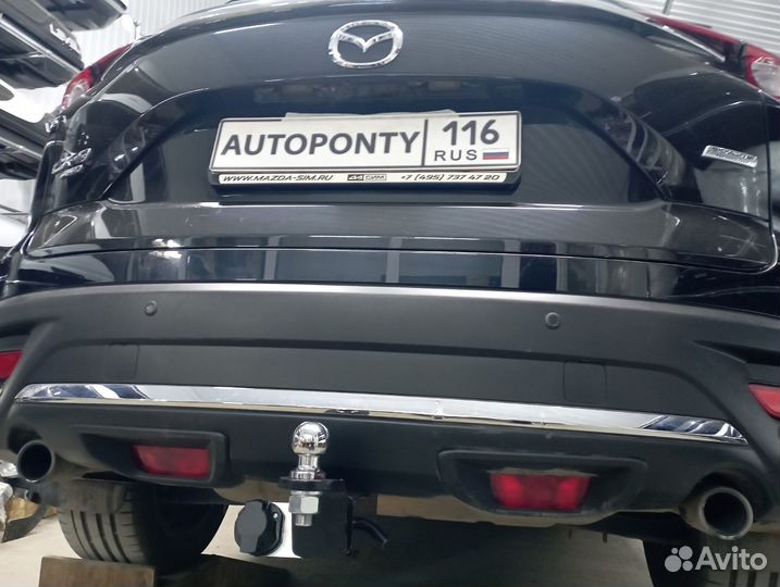 Фаркоп Mazda CX9 легкосъемный квадрат