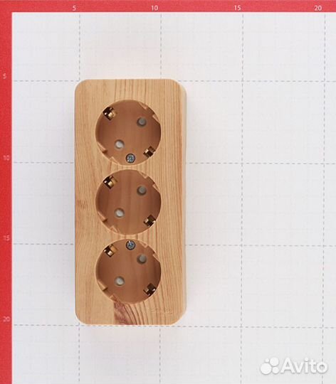 Розетка тройная blnra011315 открытая установка ясе