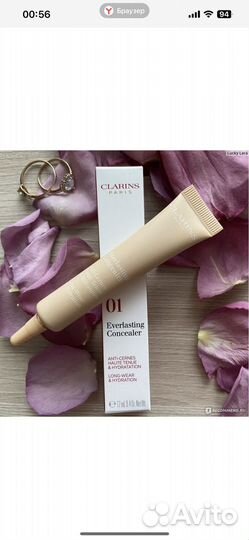 Clarins консилер Everlasting concealer 02;02,5