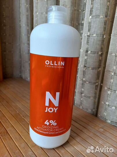 Ollin n-joy оксидант 4 + краска 5/77