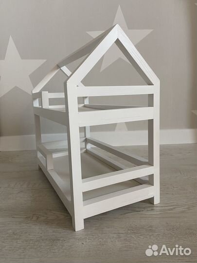 Кроватка домик для кукол ручная работа