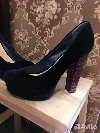 Туфли женские бархатные