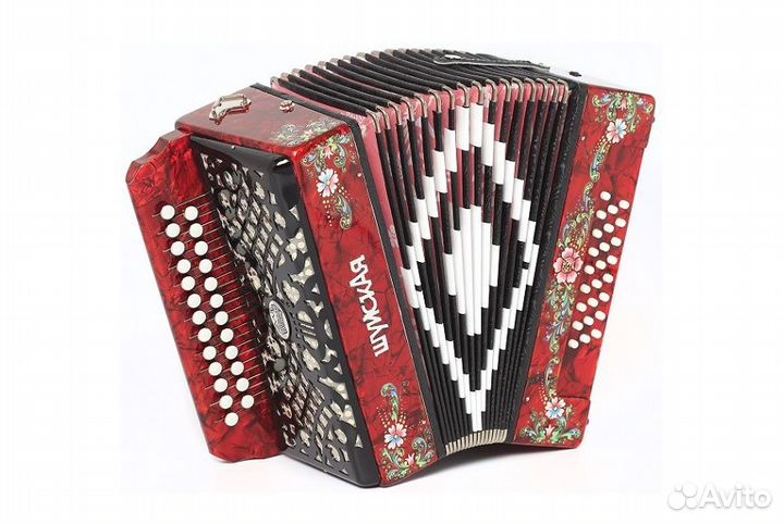Гармонь «Шуйская» sz51xl-C-RD 25х25-III