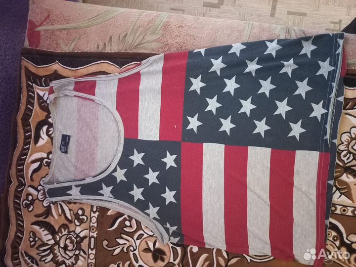 Майка polo by ralph Lauren (оригинал) флаг Америки