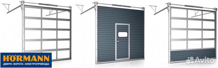 Ворота секционные подъемные. Двери Hörmann