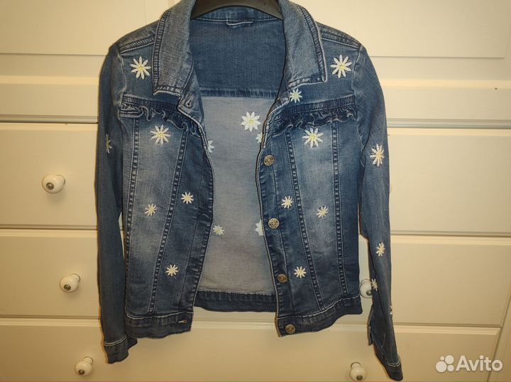 Джинсовая куртка для девочки, Mothercare