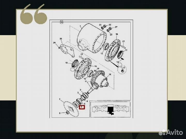 Сальник хвостовика ITL