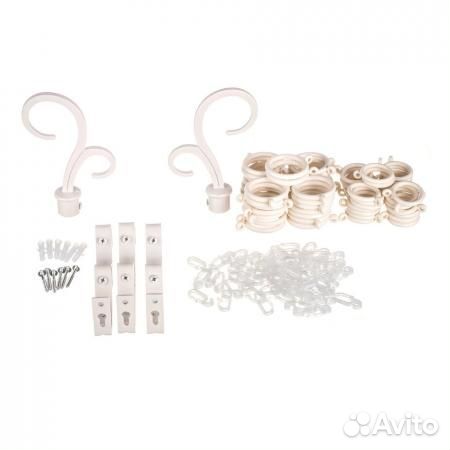 Карниз для штор двухрядный металлический