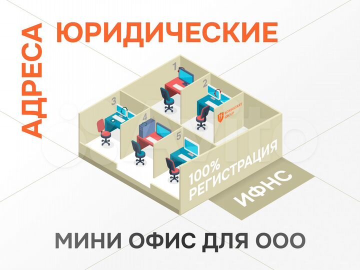 Юридический адрес. От собственника. С почтой