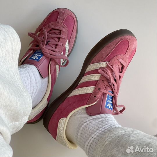 Кроссовки Adidas Gazelle Indoor Pink Cloud White