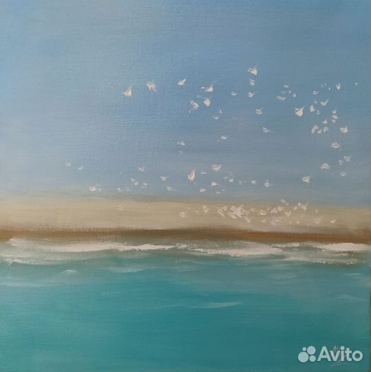 Картина маслом морской пейзаж