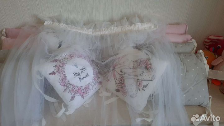 Бортики в детскую кроватку бу