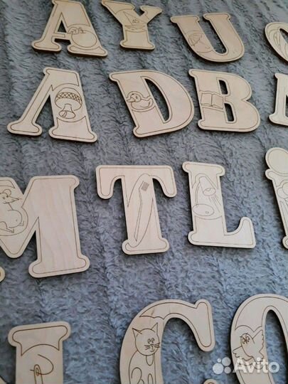 Набор деревянных англ букв