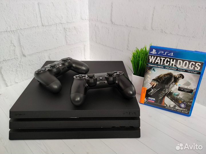 PlayStation 4 Pro + 2 геймпада + Ea Play