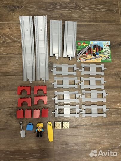 Lego duplo поезд, мост, рельсы