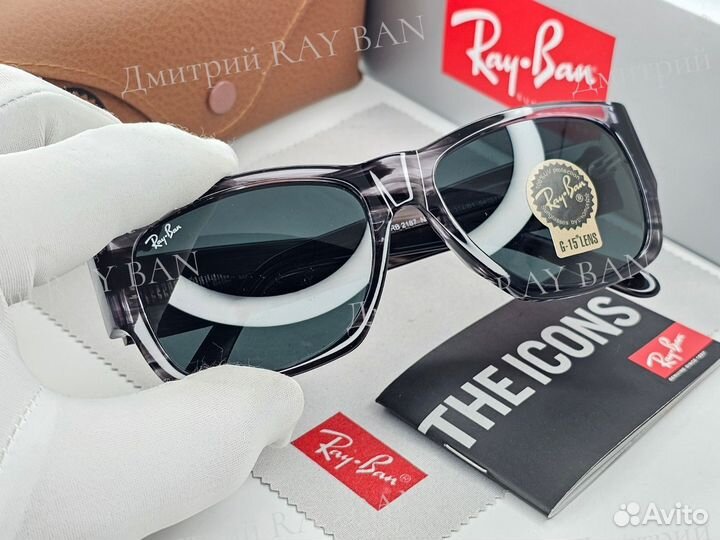 Очки Ray Ban 2187 Nomad Marble Black Стекло