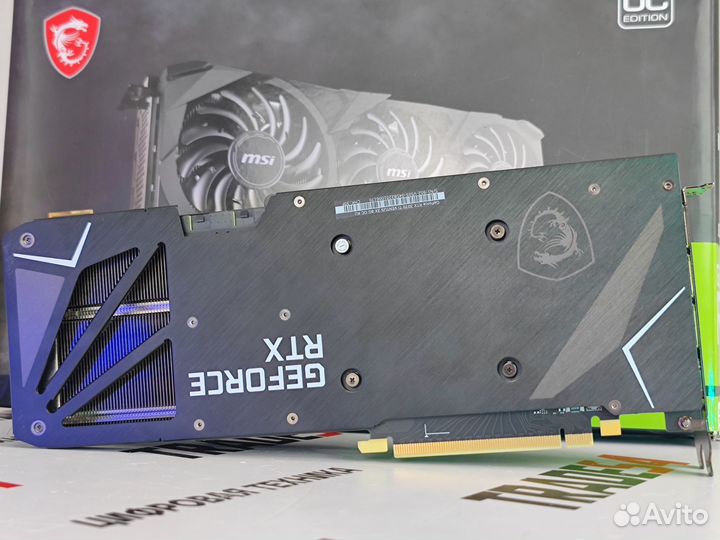 Видеокарта RTX 3070TI 8GB MSI Ventus 3X