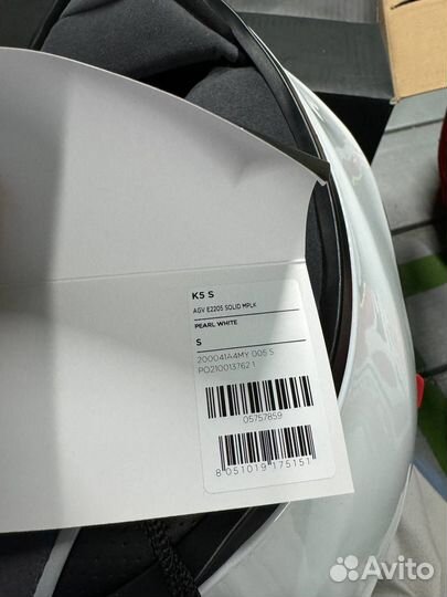 Мотошлем agv k5s white