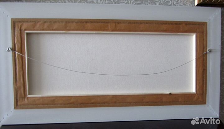 Пейзаж с рекой, картина на холсте