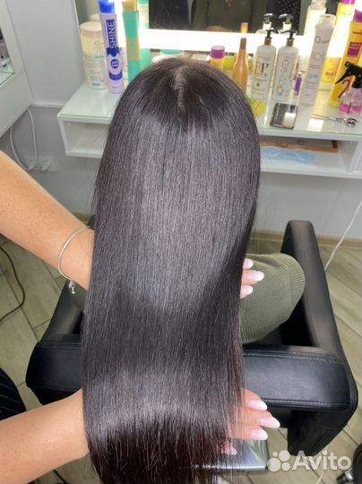 Кератиновое выпрямление волос