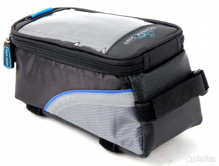 Велосипедная сумка на раму c карманом для телефона