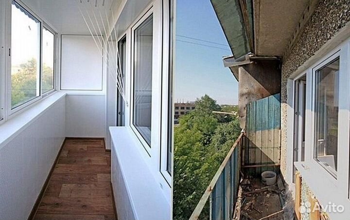 Остекление балконов и лоджий под ключ Q1647