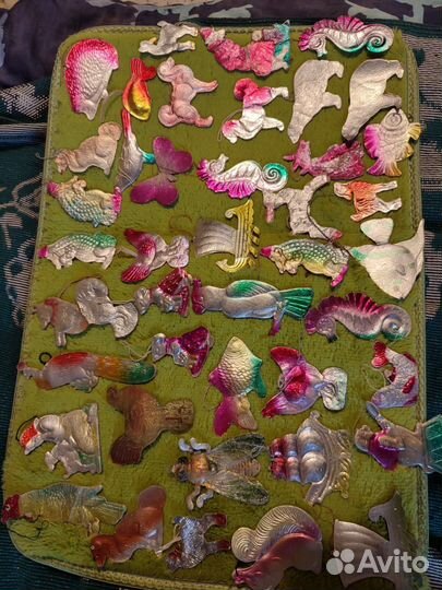 Елочные игрушки СССР картонаж,колкий пластик