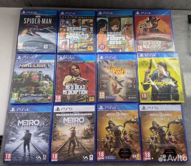Игры ps4, ps5 (новые, запечатанные)