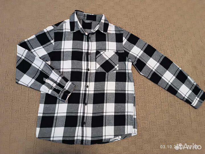 Байковая рубашка на рост 146 - 152