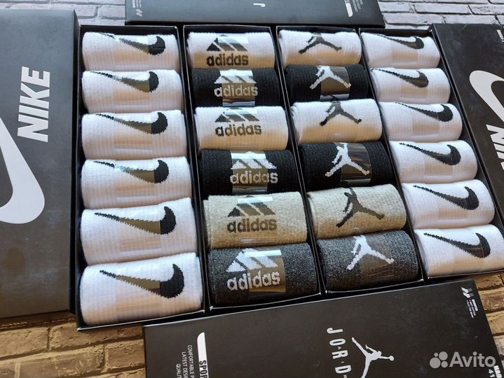 Носки Nike Jordan Adidas Lacoste