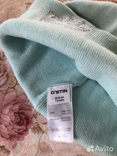 Шапка для девочки весна/осень р 50-52