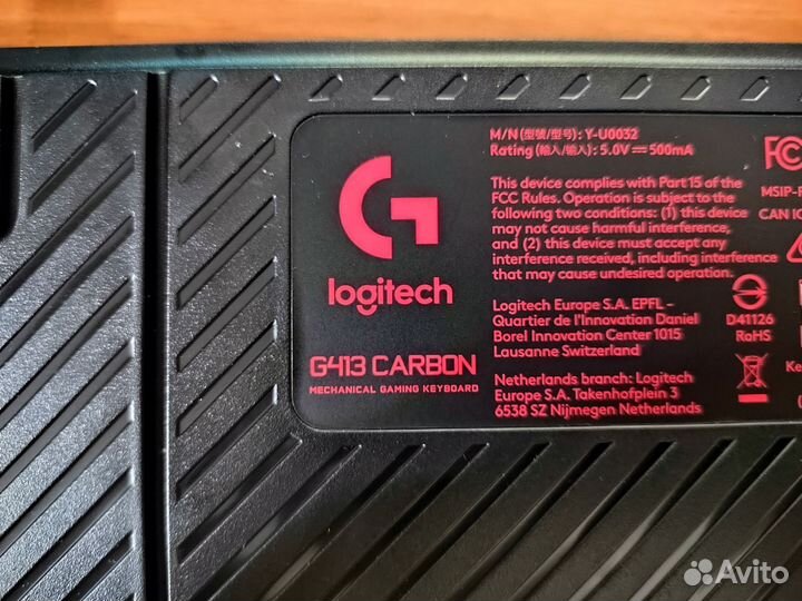 Игровая клавиатура logitech g 413 carbon