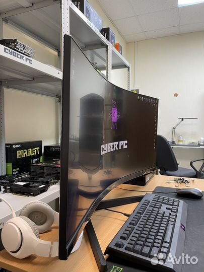 Samsung odyssey 165hz 3440x1440 new 2года гарантии