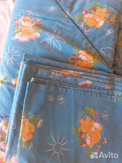 Детское постельное бельё с одеялом в кроватку