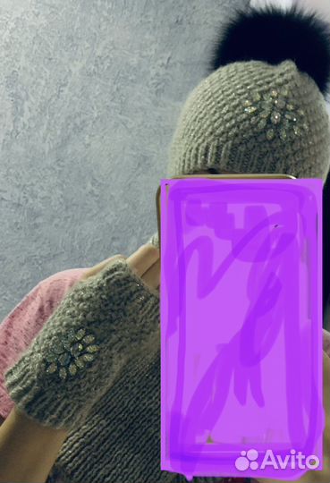 Шапка зимняя женская