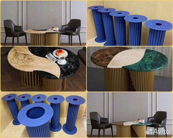 Подстолье металлическое / Подстолье золото