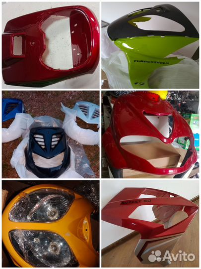 Пластик с фарой на скутер stels keeway vento