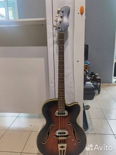 Винтажный Бас Musima 1655B. Полуакустика