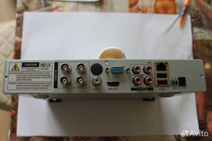 Видеорегистратор 4-х канальный и две видеокамеры