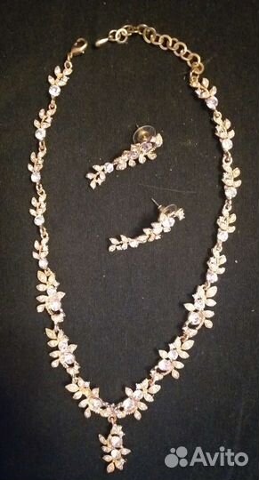 Колье серьги