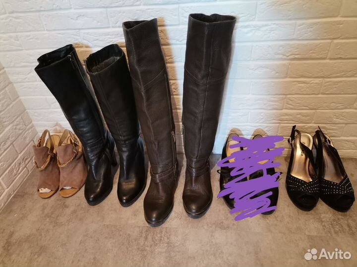 Кожаная обувь пакетом 37р