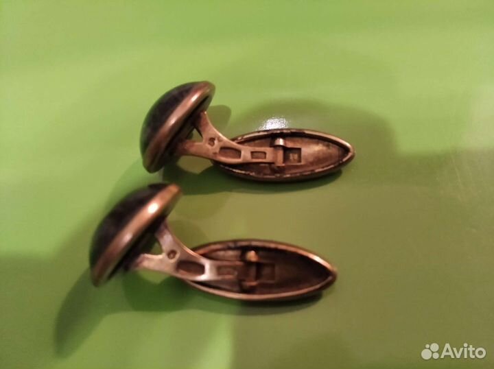 Винтаж СССР. Запонки серебряные 875 проба