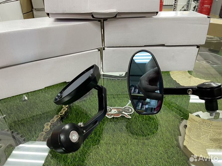 Зеркала caferacer в руль мотоцикла