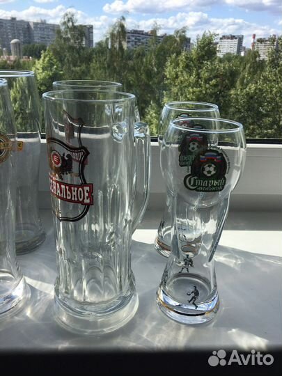 Бокалы, кружки пивные
