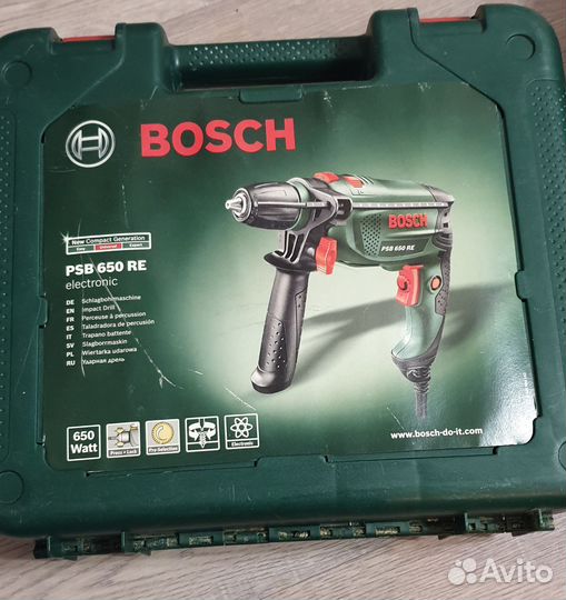 Дрель с ударным режимом Bosch PSB 650 RE