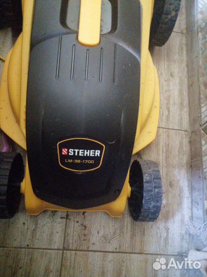 Сетевая газонокосилка steher 1700 Вт LM-38-1700