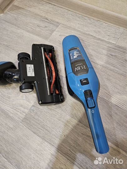 Пылесос Tefal Dual Force 2 в 1 TY6751WO, голубой