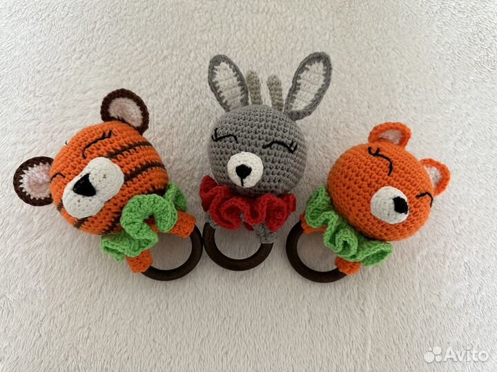 Вязаные погремушки