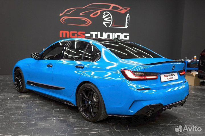 Диффузор в стиле MP Competition BMW 3 серия G20