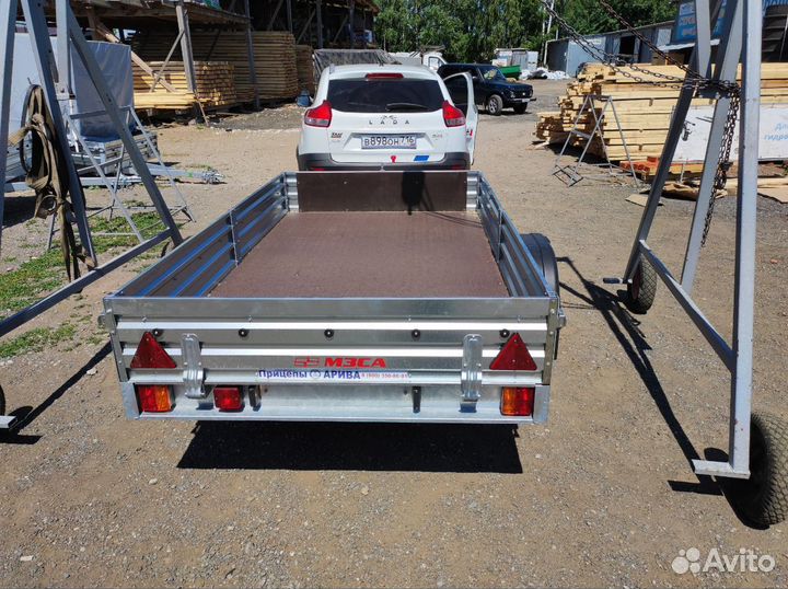 Прицеп одноосный мзса 817704 для хозяйства. Арива